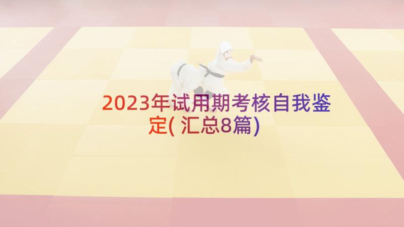 2023年试用期考核自我鉴定(汇总8篇)