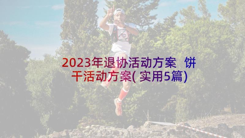 2023年退协活动方案 饼干活动方案(实用5篇)