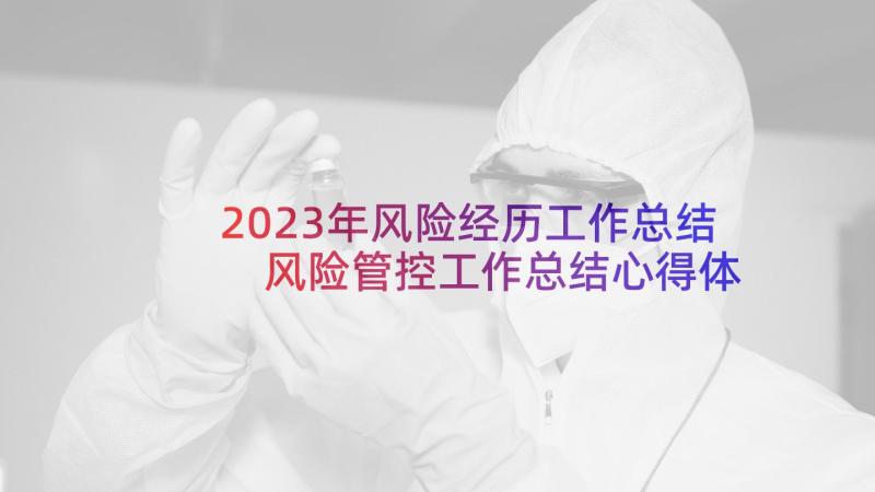 2023年风险经历工作总结 风险管控工作总结心得体会(通用8篇)