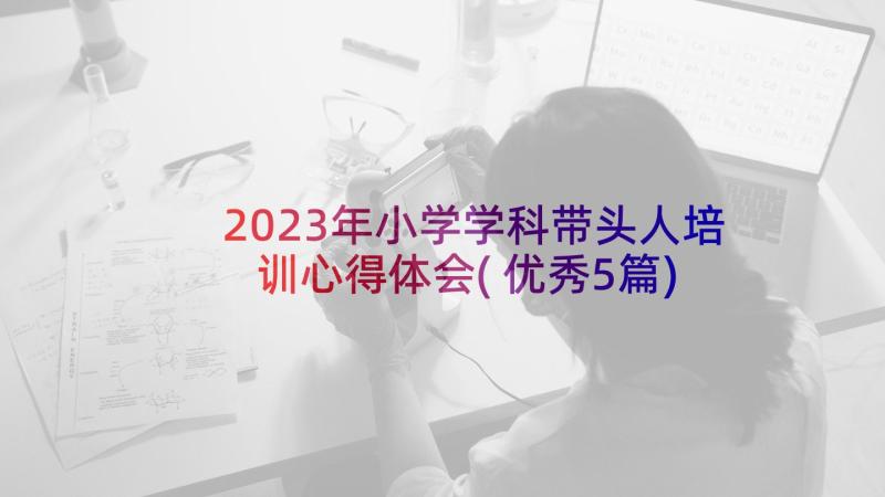 2023年小学学科带头人培训心得体会(优秀5篇)