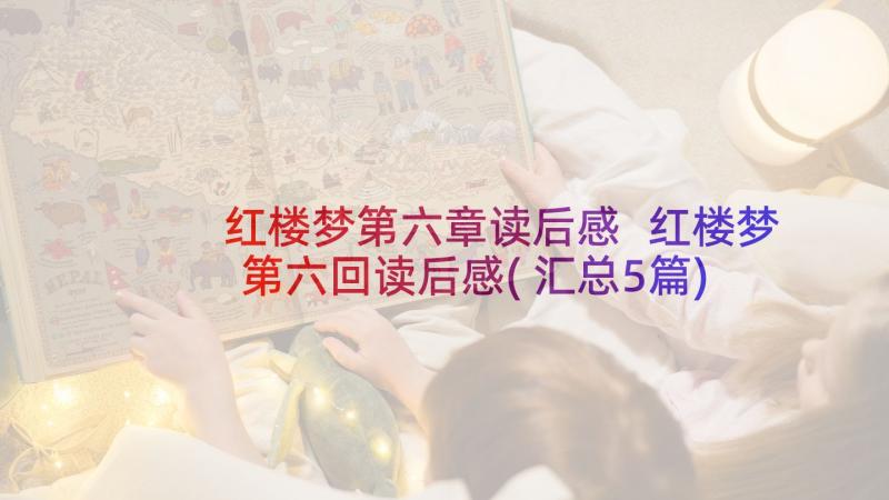 红楼梦第六章读后感 红楼梦第六回读后感(汇总5篇)