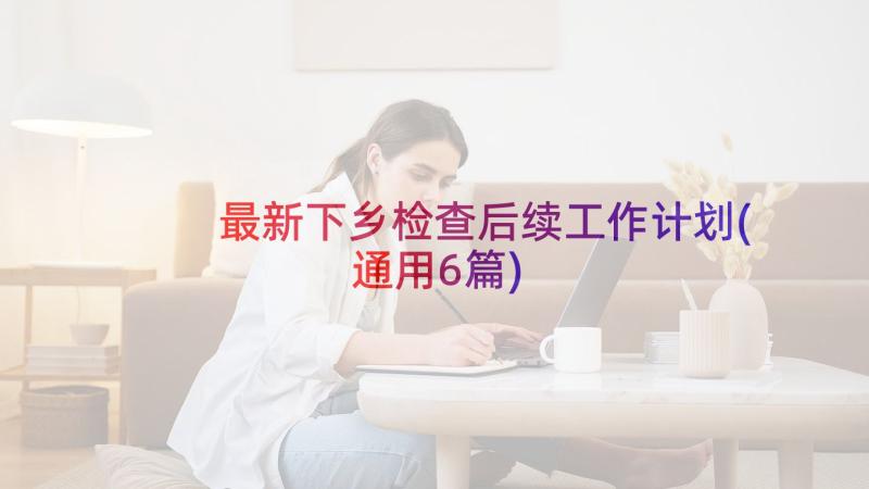 最新下乡检查后续工作计划(通用6篇)