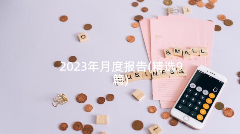 2023年月度报告(精选9篇)