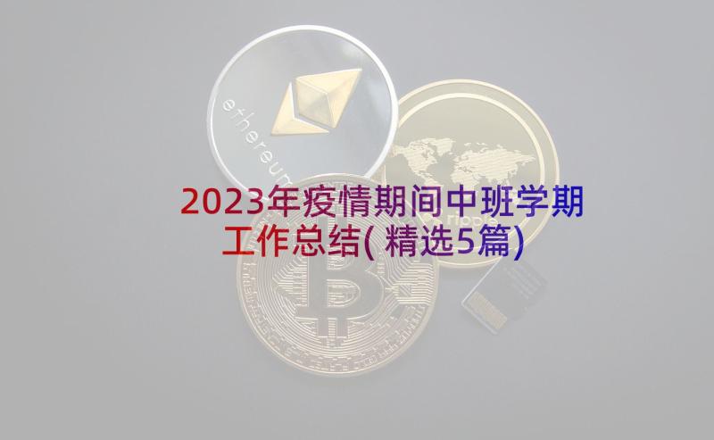 2023年疫情期间中班学期工作总结(精选5篇)