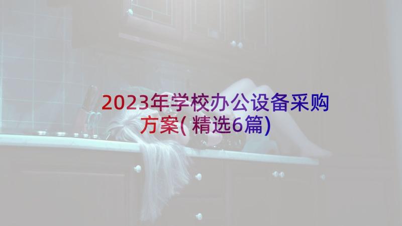 2023年学校办公设备采购方案(精选6篇)