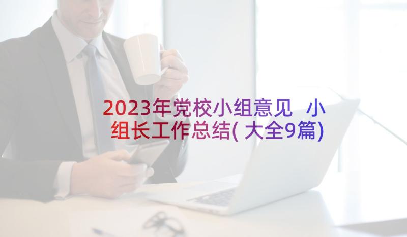 2023年党校小组意见 小组长工作总结(大全9篇)