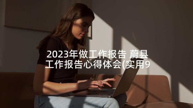 2023年做工作报告 蔚县工作报告心得体会(实用9篇)