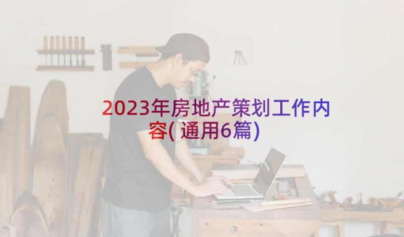 2023年房地产策划工作内容(通用6篇)