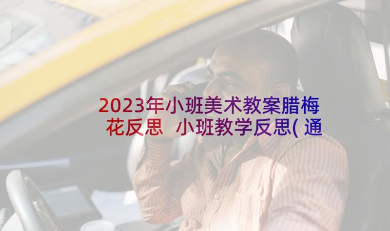 2023年小班美术教案腊梅花反思 小班教学反思(通用7篇)