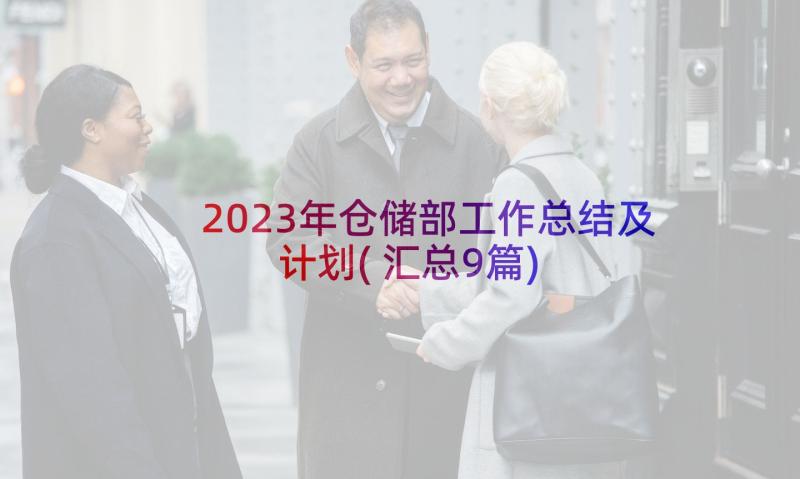 2023年仓储部工作总结及计划(汇总9篇)