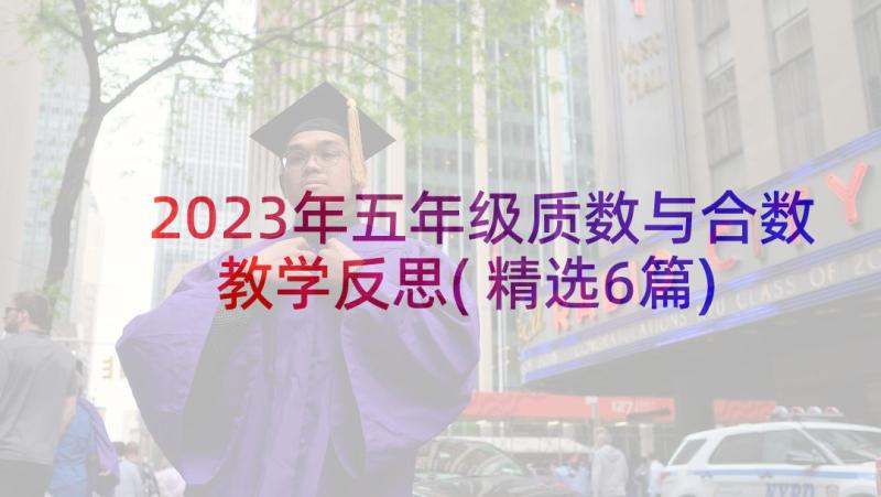 2023年五年级质数与合数教学反思(精选6篇)