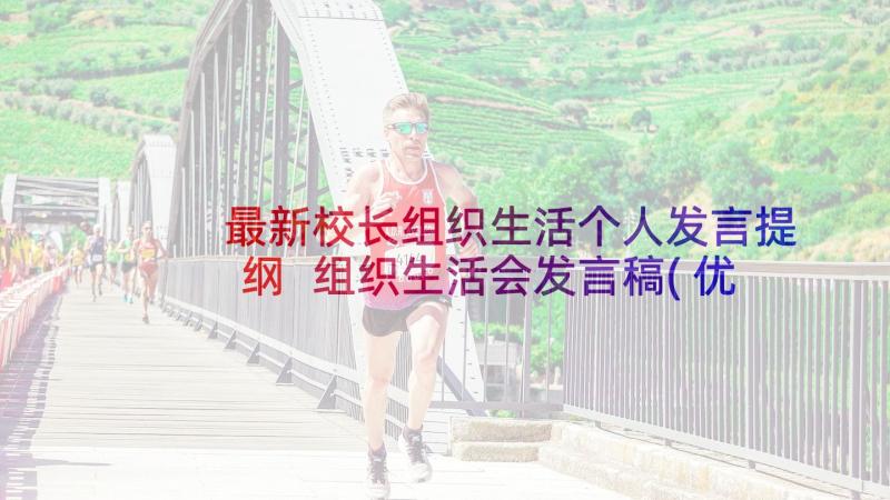 最新校长组织生活个人发言提纲 组织生活会发言稿(优秀7篇)