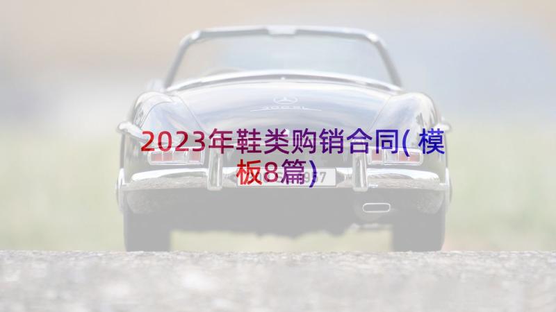 2023年鞋类购销合同(模板8篇)