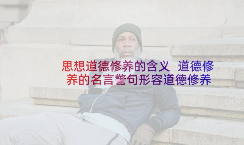 思想道德修养的含义 道德修养的名言警句形容道德修养的名句(优质6篇)