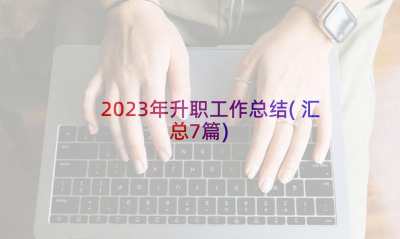 2023年升职工作总结(汇总7篇)