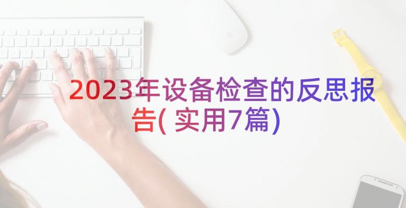 2023年设备检查的反思报告(实用7篇)