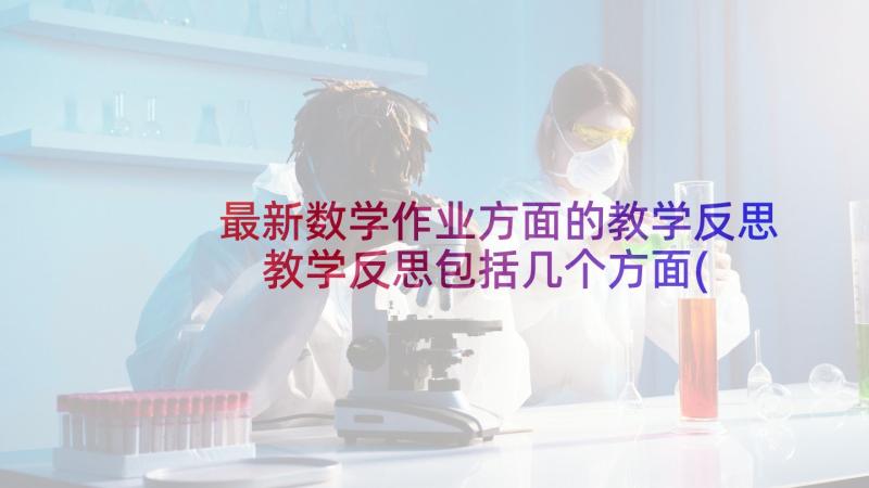 最新数学作业方面的教学反思 教学反思包括几个方面(实用5篇)