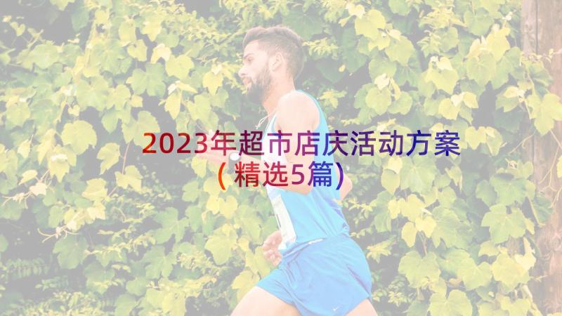 2023年超市店庆活动方案(精选5篇)