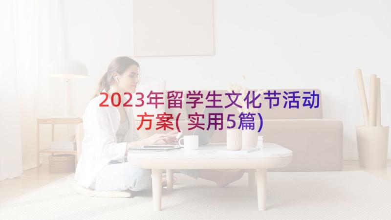 2023年留学生文化节活动方案(实用5篇)