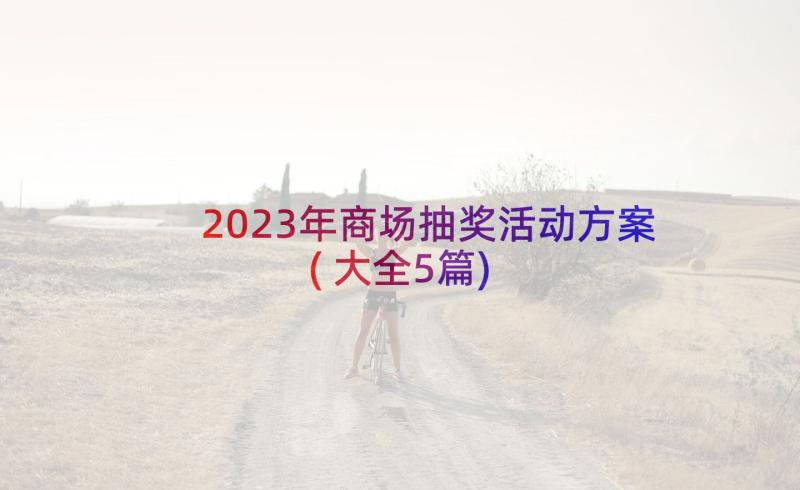 2023年商场抽奖活动方案(大全5篇)