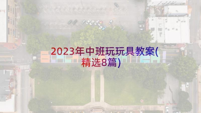 2023年中班玩玩具教案(精选8篇)