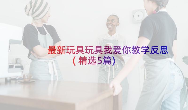 最新玩具玩具我爱你教学反思(精选5篇)