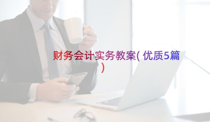 财务会计实务教案(优质5篇)