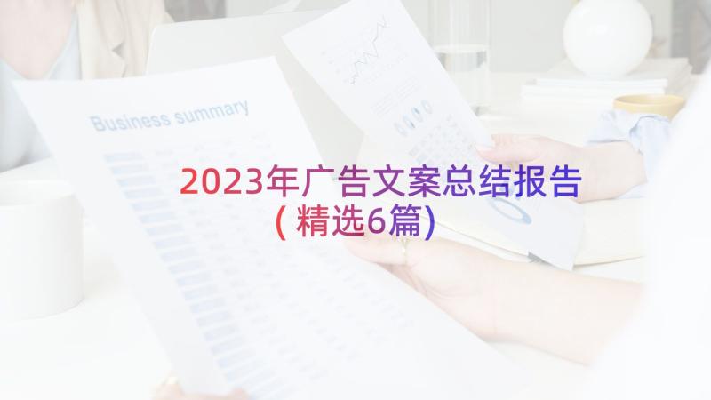 2023年广告文案总结报告(精选6篇)