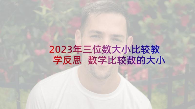 2023年三位数大小比较教学反思 数学比较数的大小教学反思(优质6篇)