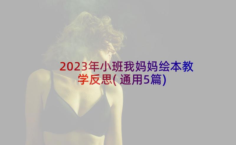 2023年小班我妈妈绘本教学反思(通用5篇)