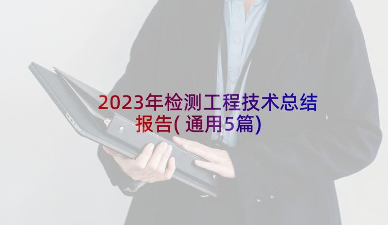 2023年检测工程技术总结报告(通用5篇)