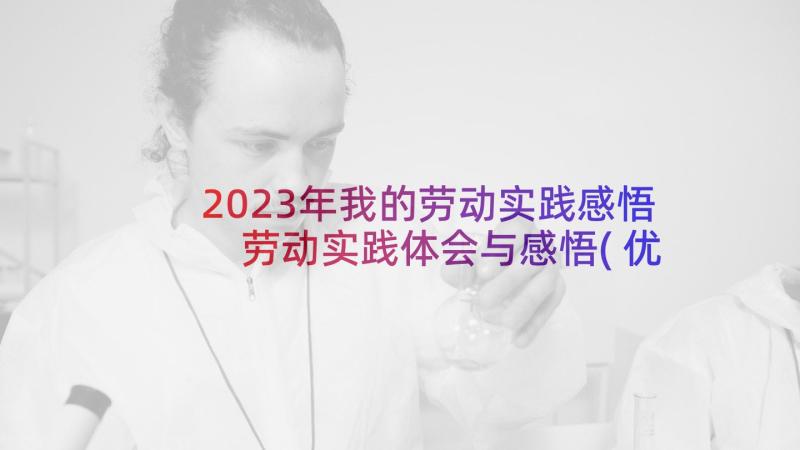 2023年我的劳动实践感悟 劳动实践体会与感悟(优秀5篇)