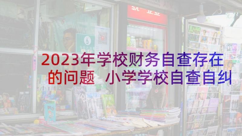 2023年学校财务自查存在的问题 小学学校自查自纠报告(优秀9篇)