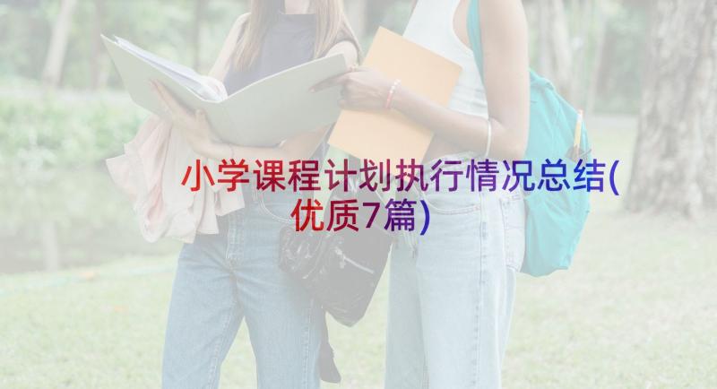 小学课程计划执行情况总结(优质7篇)