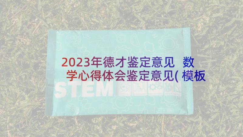 2023年德才鉴定意见 数学心得体会鉴定意见(模板10篇)