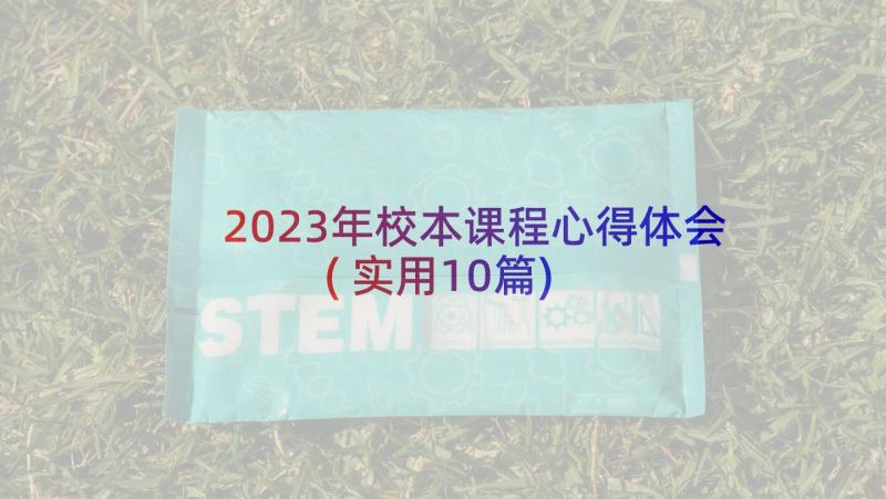 2023年校本课程心得体会(实用10篇)