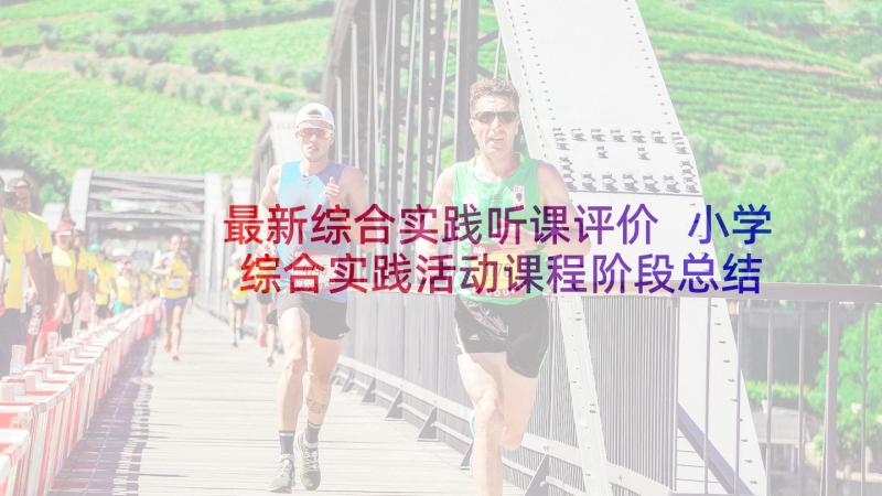 最新综合实践听课评价 小学综合实践活动课程阶段总结(汇总8篇)