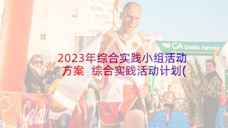 2023年综合实践小组活动方案 综合实践活动计划(汇总9篇)