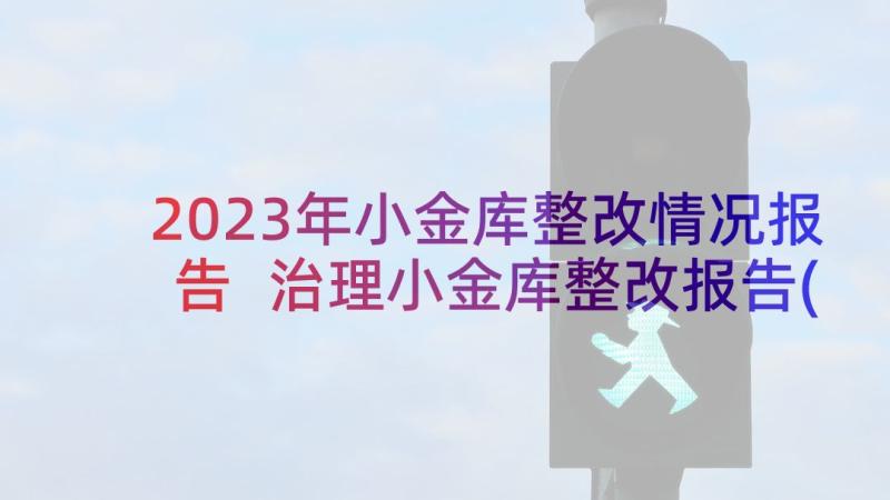 2023年小金库整改情况报告 治理小金库整改报告(优秀5篇)