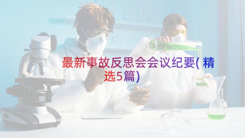 最新事故反思会会议纪要(精选5篇)