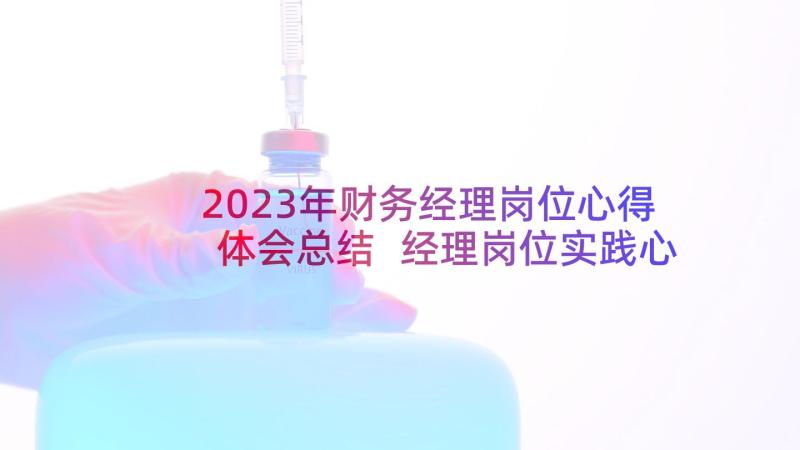 2023年财务经理岗位心得体会总结 经理岗位实践心得体会(汇总8篇)