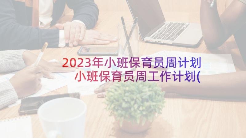 2023年小班保育员周计划 小班保育员周工作计划(大全8篇)