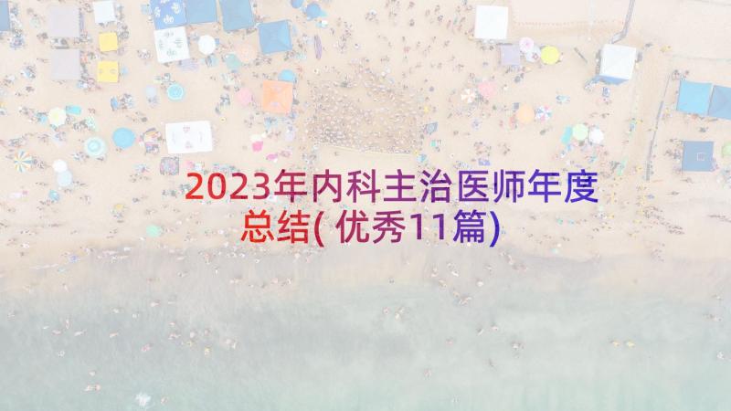 2023年内科主治医师年度总结(优秀11篇)