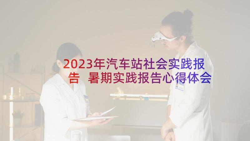 2023年汽车站社会实践报告 暑期实践报告心得体会(通用10篇)