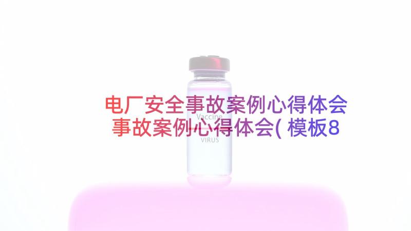 电厂安全事故案例心得体会 事故案例心得体会(模板8篇)