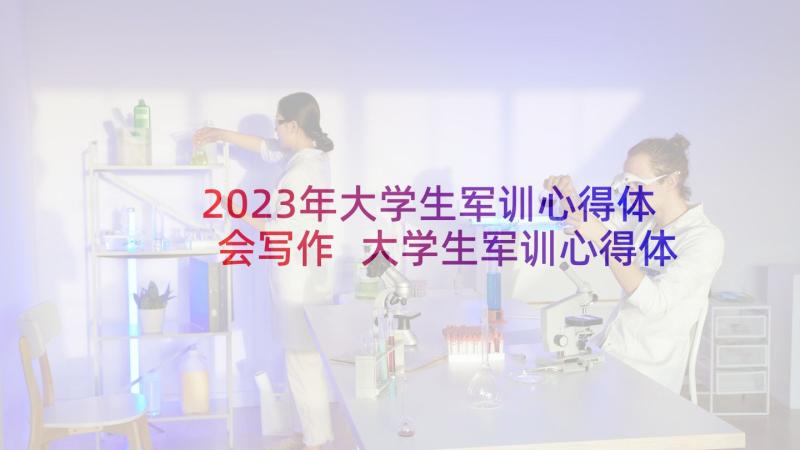 2023年大学生军训心得体会写作 大学生军训心得体会(优质18篇)