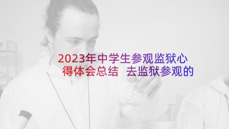 2023年中学生参观监狱心得体会总结 去监狱参观的心得体会(精选14篇)