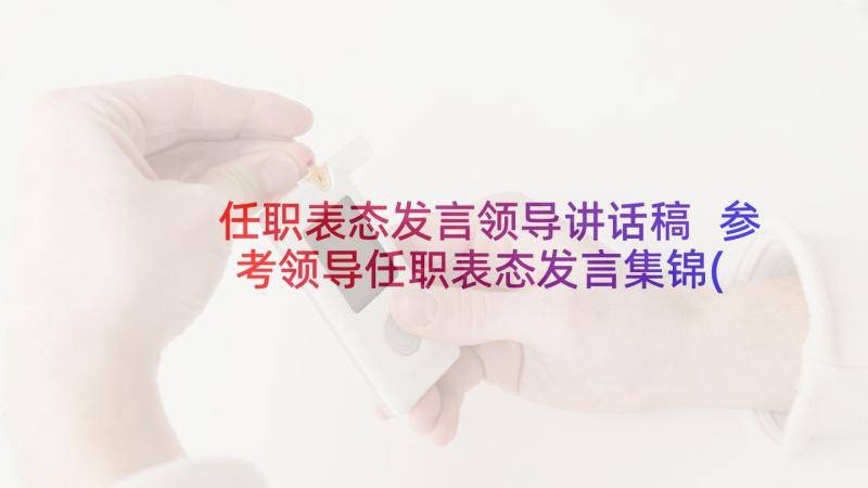 任职表态发言领导讲话稿 参考领导任职表态发言集锦(实用6篇)