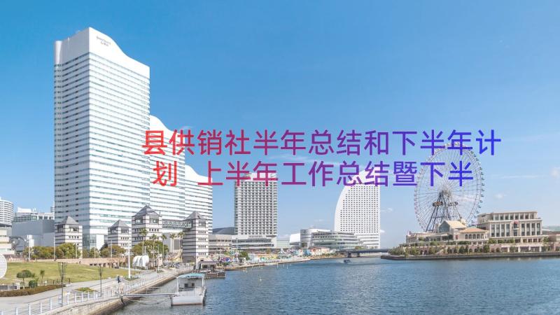 县供销社半年总结和下半年计划 上半年工作总结暨下半年工作计划(通用16篇)