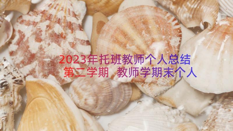 2023年托班教师个人总结第二学期 教师学期末个人总结(大全10篇)